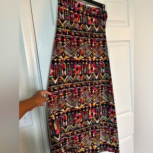 African Print Long Skirt (Medium)